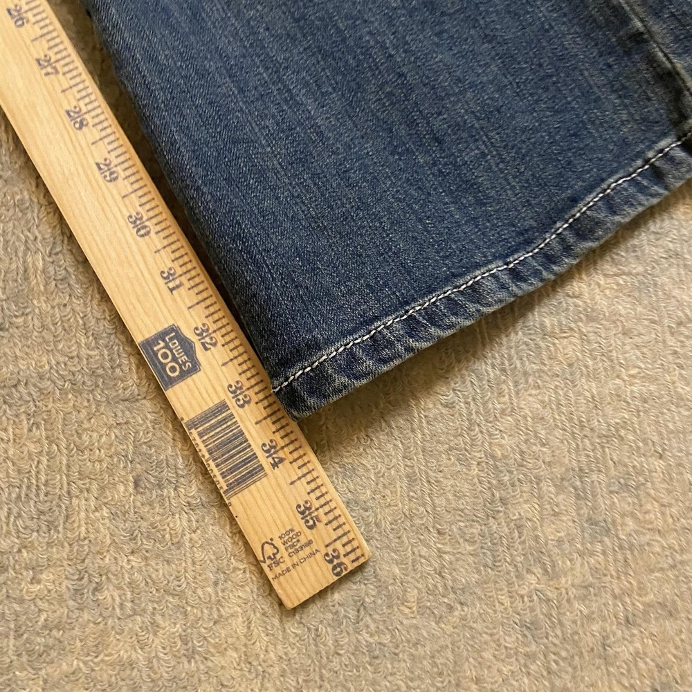 Rock 47 By Wrangler Jeans Juniors 15/16x34 Blue Low Rise Bootcut Stretch Denim - Picture 9 of 15